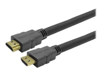 VivoLink Pro – Hög hastighet – HDMI-kabel med Ethernet – HDMI hane låst till HDMI hane låst – 50 cm – skärmad – svart – 4K60 Hz (4096 x 2160) stöd