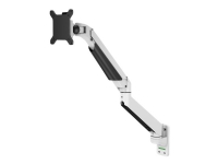 Multibrackets M VESA Gas Lift Arm Wall Single – Monteringssats (vridbar arm väggfäste) – för LCD-display – aluminium – vit – skärmstorlek: 15-32