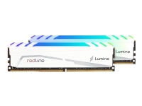 Mushkin Redline Lumina - DDR4 - sett - 64 GB: 2 x 32 GB - DIMM 288-pin - 3600 MHz / PC4-28800 - CL18 - 1.35 V - ikke-bufret - ikke-ECC - hvit PC-Komponenter - RAM-Minne - DDR4