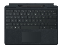 Bilde av Microsoft Surface Pro Signature Keyboard - Tastatur - Med Styreplate, Akselerometer, Lagrings- Og Ladebakke For Surface Slim Pen 2 - Qwerty - Spansk - Svart - Kommersiell - Med Slim Pen 2 - For Surface Pro 8