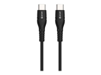 eSTUFF – USB-kabel – 24 pin USB-C (hane) till 24 pin USB-C (hane) – USB 2.0 – 5 V – 2,4 A – 2 m – vit