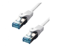 ProXtend – Patch-kabel – RJ-45 (hane) till RJ-45 (hane) – 30 m – 6 mm – S/FTP – CAT 6a – IEEE 802.3at – halogenfri formpressad hakfri tvinnad – vit