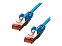 ProXtend – Patch-kabel – RJ-45 (hane) till RJ-45 (hane) – 20 cm – 5.8 mm – F/UTP (folieöverdraget oskärmat tvinnat par) – CAT 6 – IEEE 802.3af – formpressad hakfri – blå