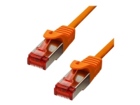 ProXtend – Patch-kabel – RJ-45 (hane) till RJ-45 (hane) – 30 cm – 5.8 mm – F/UTP (folieöverdraget oskärmat tvinnat par) – CAT 6 – halogenfri hakfri tvinnad – orange