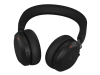 Jabra Evolve2 75 - Hodesett - på øret - Bluetooth - trådløst, kabling - aktiv støyreduksjon - USB-A - støyisolerende - svart - Sertifisert for Microsoft Teams TV, Lyd & Bilde - Hodetelefoner & Mikrofoner