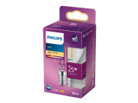 Philips LED Classic - LED-filamentlyspære - form: P45 - klar finish - E14 - 2 W (ekvivalent 25 W) - klasse E - varmt hvitt lys - 2700 K PC tilbehør - Øvrige datakomponenter - Reservedeler