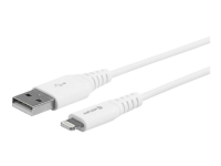 eSTUFF – Lightning-kabel – Lightning hane till USB hane – 2 m – vit – för Apple iPad/iPhone/iPod (Lightning)