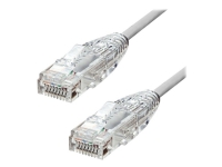 ProXtend Ultra Slim – Patch-kabel – RJ-45 (hane) till RJ-45 (hane) – 3 m – 3.6 mm – UTP – CAT 6 – halogenfri tvinnad – grå