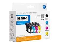 KMP B62VX - 4-pack - svart, gul, cyan, magenta - kompatibel - blekkpatron - for Brother DCP-J4120, J562, MFC-J4625, J480, J5320, J680, J880 Business Smart MFC-J4420 Skrivere & Scannere - Blekk, tonere og forbruksvarer - Blekk