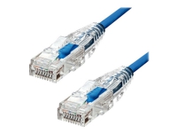ProXtend Ultra Slim – Patch-kabel – RJ-45 (hane) till RJ-45 (hane) – 2 m – 3.6 mm – UTP – CAT 6a – halogenfri formpressad hakfri – blå