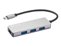 Sandberg – Hubb – 1 x SuperSpeed USB 3.0 + 3 x USB 2.0 – skrivbordsmodell