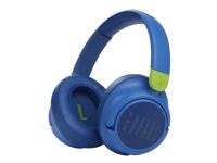 JBL LIVE 460NC - Hörlurar med mikrofon - på örat - Bluetooth - trådlös, kabelansluten - aktiv brusradering - 3,5 mm kontakt - blå