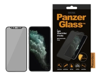 PanzerGlass™ | Privacy Edition – Skærmbeskytter för mobiltelefon – Edge-to-Edge passform – ramfarve sort | Apple iPhone 11 Pro Max/XS Max
