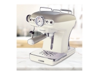 Ariete Vintage 1389 - Kaffemaskin med mjölkskummare - 15 bar - beige