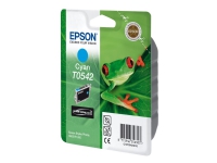 Epson T0542 - 13 ml - cyan - original - blister - blekkpatron - for Stylus Photo R1800, R800 Skrivere & Scannere - Blekk, tonere og forbruksvarer - Blekk