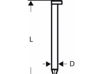 Bosch 2608200000 Båndspiker, D-hode til GSN 90-34 DK 50 mm