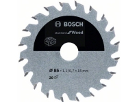 Bilde av Bosch Standard For Wood - Sirkelformet Sagblad - For Tre - 85 Mm - 20 Tenner