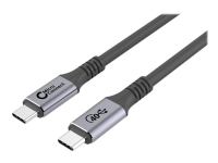 MicroConnect Premium – USB-kabel – 24 pin USB-C (hane) till 24 pin USB-C (hane) – USB4 Gen3x2 – 20 V – 5 A – 1.2 m – 5K60 Hz (5120 x 2880) stöd – svart