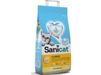 Sanicat Classic kattesand, strø, for katter, uparfymert, 10L Kjæledyr - Katt - Kattesand og annet søppel