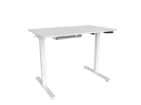 Hæve-sænkebord Miniflex 100×60 cm hvid/hvid – elektrisk højdejustering