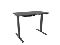 Hæve-sænkebord Miniflex 100×60 cm sort/sort – elektrisk højdejustering