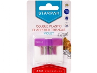 Starpak Pencil sharpener 2OSTRZ trojk violet STK B/C 12/48