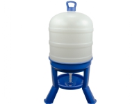 Poultry drinker with legs 40 l blue with siphon