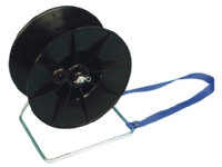 Reel for tape and wire with carrying strap