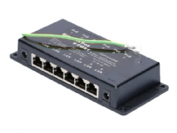 Extralink - Strøminjektor (veggmonterbar) - AC 100-240 V - 90 watt - utgangskontakter: 6 - svart