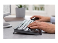 CHERRY GENTIX DESKTOP - Tastatur- og mussett - trådløs - 2.4 GHz - Sveitsisk - svart PC tilbehør - Mus og tastatur - Tastatur