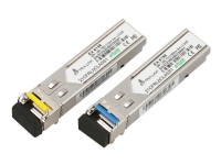 Extralink – SFP-sändar/mottagarmodul (mini-GBIC) – GigE SONET – WDM – LC enkelläge – upp till 3 km – OC-24 LR-1 – 1310 nm / 1550 nm (paket om 2)