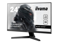 iiyama G-MASTER Black Hawk G2450HSU-B1 - LED-skjerm - 24 (23.8 synlig) - 1920 x 1080 Full HD (1080p) @ 75 Hz - VA - 250 cd/m² - 3000:1 - 1 ms - HDMI, DisplayPort - høyttalere - matt svart PC tilbehør - Skjermer og Tilbehør - Skjermer