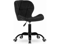 Office chair Leobert Swivel chair NOTO velvet – black