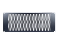 Inter-Tech PINHOLE APERTURE - Blindplate - RAL 9005 - 4U - 19 PC & Nettbrett - Rack skap - Tilbehør