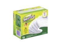 Swiffer dry wipes refil, Hvit, 18 stykker