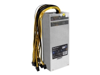 Qoltec - Strømforsyning (intern) - 80 PLUS Gold - AC 230 V - 1600 watt - sølv PC tilbehør - Ladere og batterier - PC/Server strømforsyning