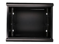 Extralink - Rack skap - veggmonterbar - svart - 9U - 19