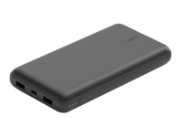 Belkin BOOST CHARGE – Strömförsörjningsbank – 20000 mAh – 15 Watt – 3 utdatakontakter (2 x USB 24 pin USB-C) – på kabel: USB USB-C – svart