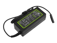 Green Cell PRO - Strømadapter - AC 100-240 V - 48 watt - svart - for Microsoft Surface 2, Pro, Pro 2, RT PC tilbehør - Ladere og batterier - Bærbar strømforsyning