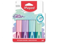 Maped Fluo'Peps Classic Glitter highlightere x4