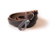 Leather Leash (pcp hook) 1,5 x 180 brown