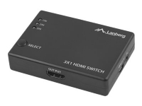 Lanberg SWV-HDMI-0003 – Video-/ljudomkopplare – 3 x HDMI – skrivbordsmodell