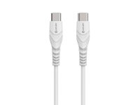 eSTUFF – USB-kabel – 24 pin USB-C (hane) till 24 pin USB-C (hane) – USB 2.0 – 5 V – 2,4 A – vit