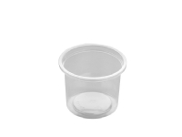 Plastbakke rund PP klar Ø70,3x48mm 100ml 1000stk/kar