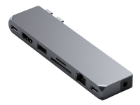 Satechi Pro Hub Max - Dokkingstasjon - USB-C x 2 - HDMI, USB4 - 1GbE