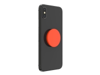 PopSockets Swappable PopGrip - Fingergrep/stativ for mobiltelefon, nettbrett - neonoransje
