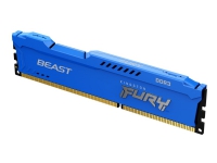 Kingston FURY Beast - DDR3 - modul - 8 GB - DIMM 240-pin - 1600 MHz / PC3-12800 - CL10 - 1.5 V - ikke-bufret - ikke-ECC - blå PC-Komponenter - RAM-Minne - DDR3