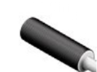 ECOLINE PEX-rør præisoleret - m. kappe 22x3,0/90mmx20m fjern/centralv sort/hvid