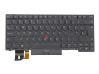 Chicony – Ersättningstangentbord för bärbar dator – med Trackpoint UltraNav – bakgrundsbelyst – QWERTY – brittisk – grå – FRU – för ThinkPad P14s Gen 2 20VX 20VY  T14 Gen 2 20W0 20W1 20XK 20XL