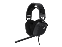 CORSAIR Gaming HS80 RGB - Hodesett - full størrelse - kablet - USB - karbon